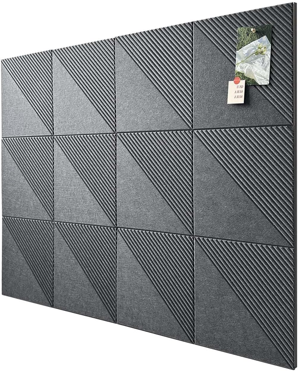 Large Cork Board Alternative with Felt Wall Tiles for Decor