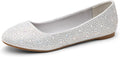 DREAM PAIRS Women's Sole-Shine Rhinestone Ballet Flats - Sparkle Ready