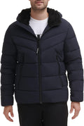 Calvin Klein Men's Lightweight Puffer Jacket for Cold Weather Wear