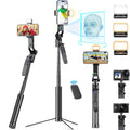 Auto Face Tracking Tripod 360 Rotating for iPhone with Light - Travel