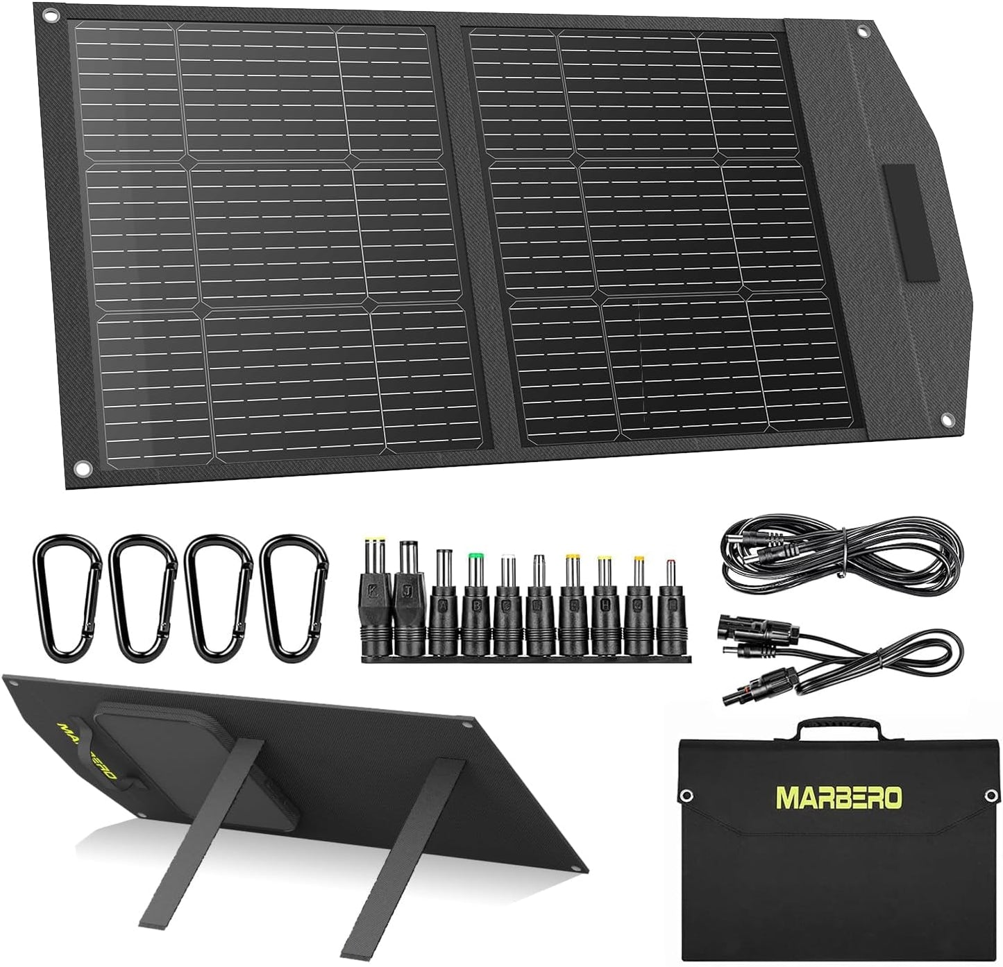 MARBERO 100W Foldable Solar Panel: Powerful, Portable Light Everywhere