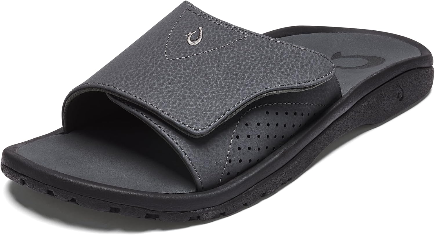 OLUKAI Nalu Slide Men's Sandals for All-Day Comfort & Support