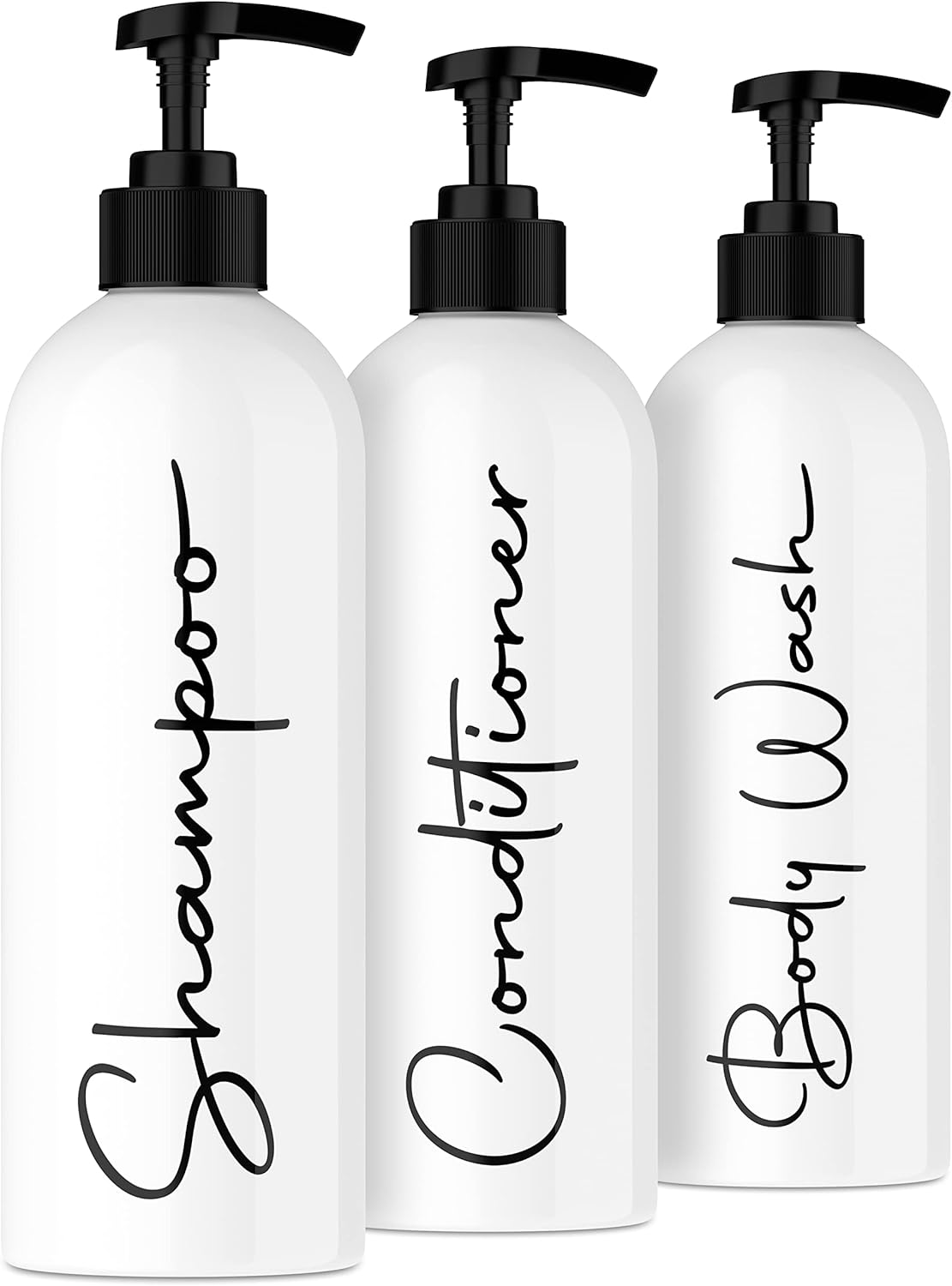 Refillable Shampoo Dispenser Trio - Alora Essentials