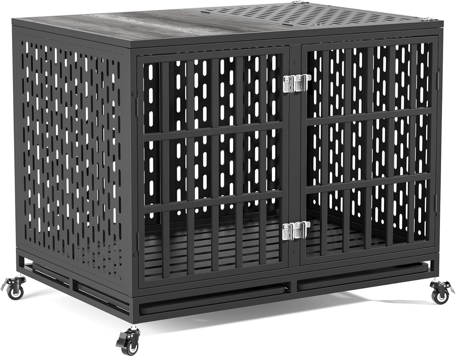 42inch Heavy Duty Dog Crate for High Anxiety Dogs and More