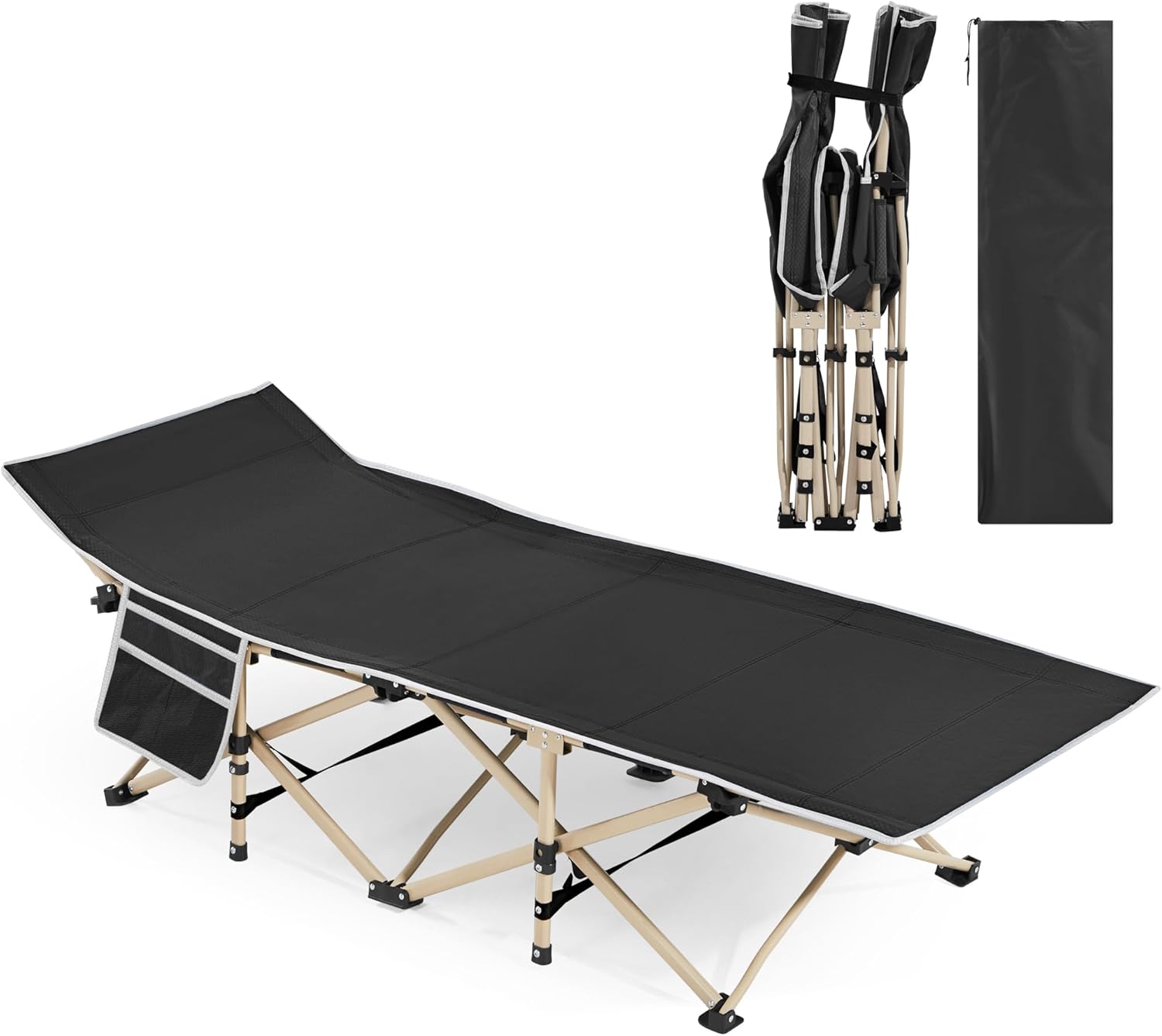 Yaheetech Folding Camping Cot: Portable Military Bed