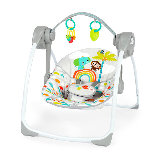 Portable Baby Swing with Music - Soothes, Entertains