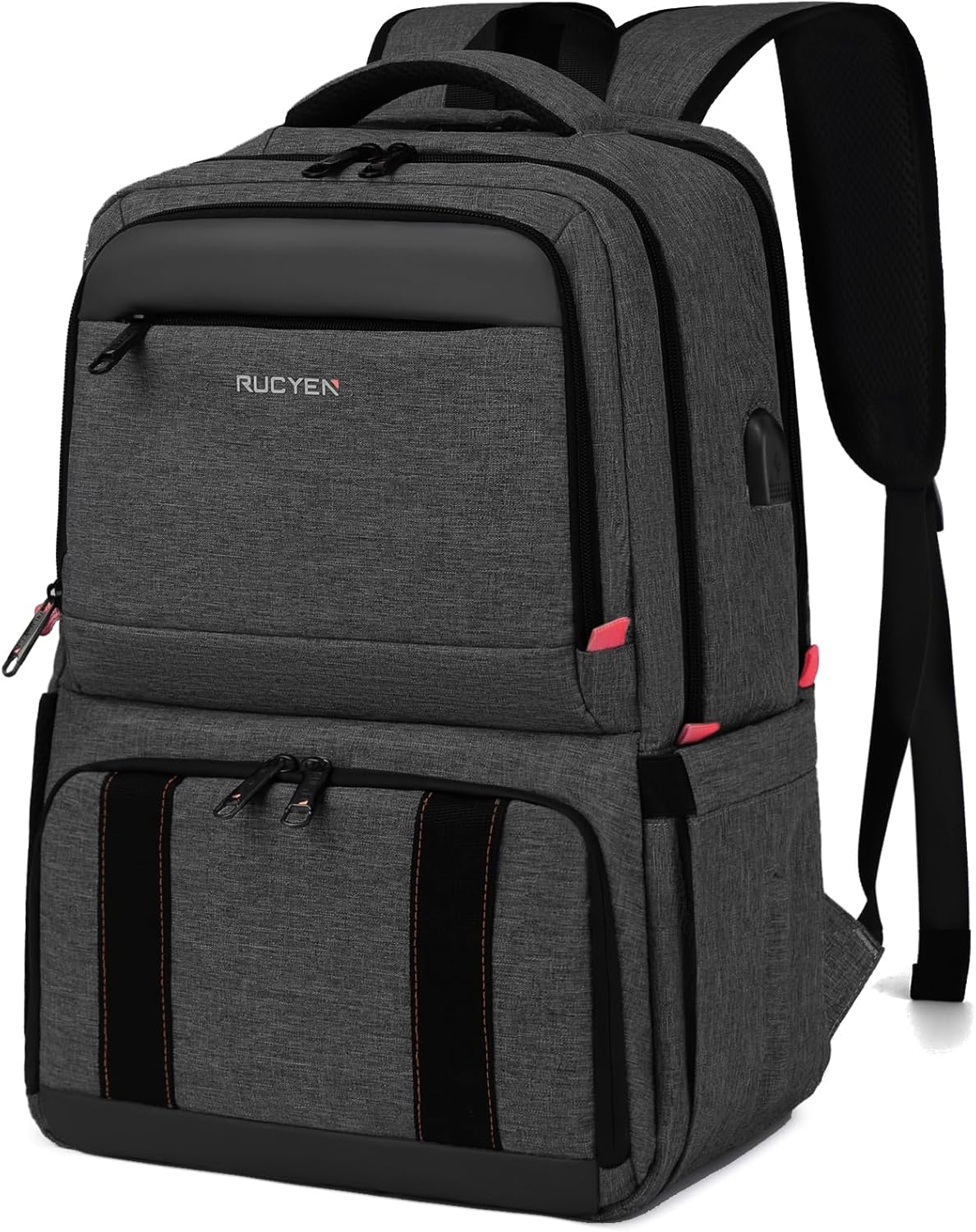 Insulated Cooler Lunch Backpack with USB Port for Travel