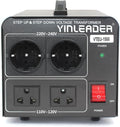 Yinleader 110V to 220V Voltage Converter Transformer for Travel