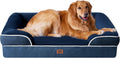 Orthopedic Dog Bed for Extra Large Dogs - Memory Foam Bolster