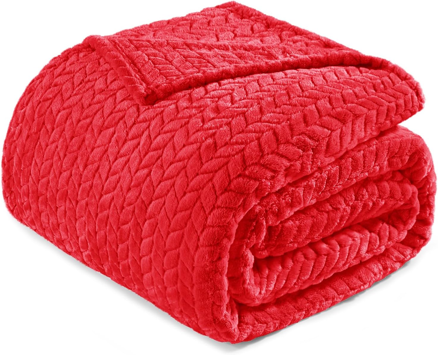 Cozy King Size Blanket for Bed - Soft Jacquard Flannel Design