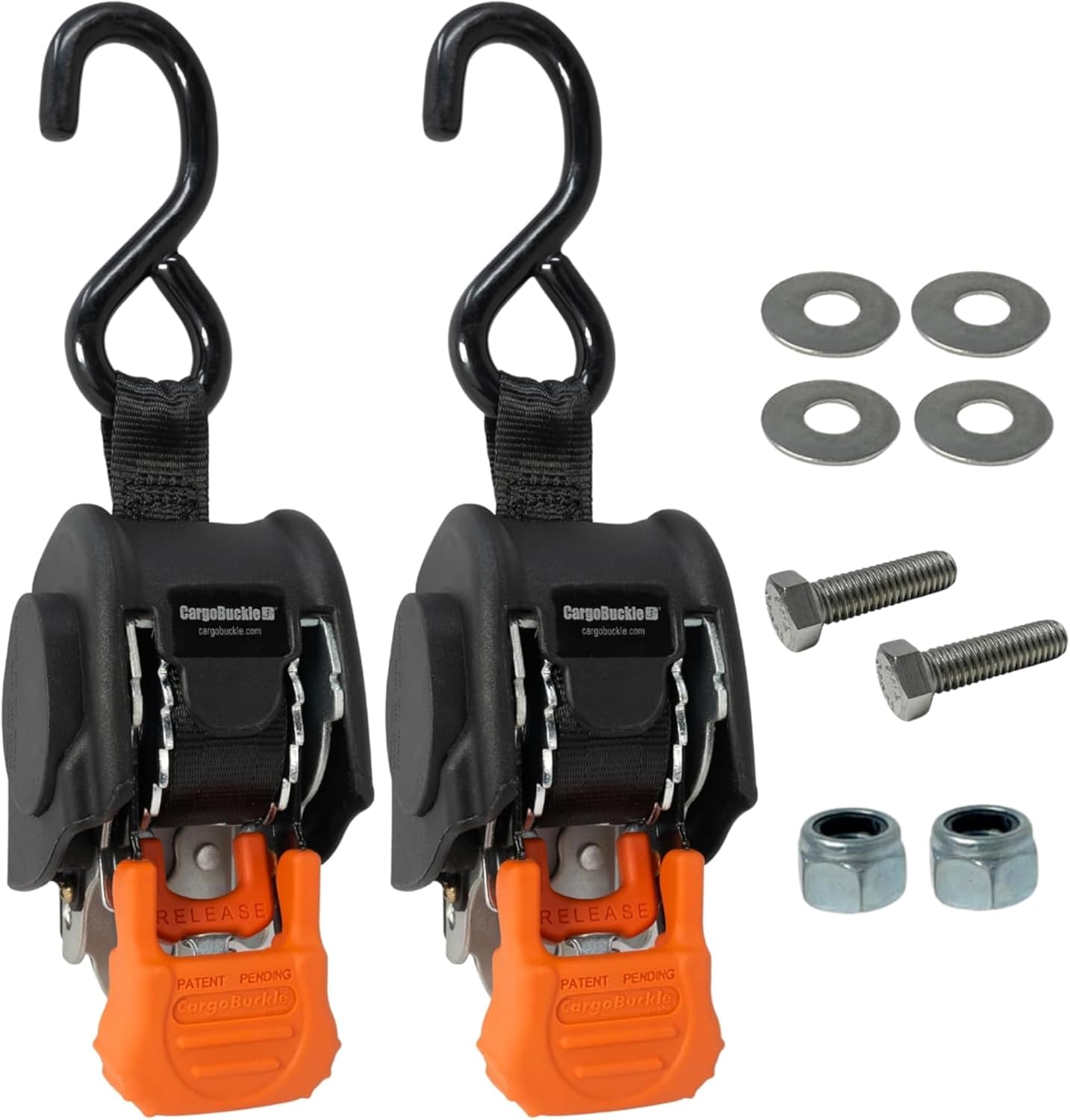 CargoBuckle Mini G3 Retractable Ratchet Straps for Secure Transport