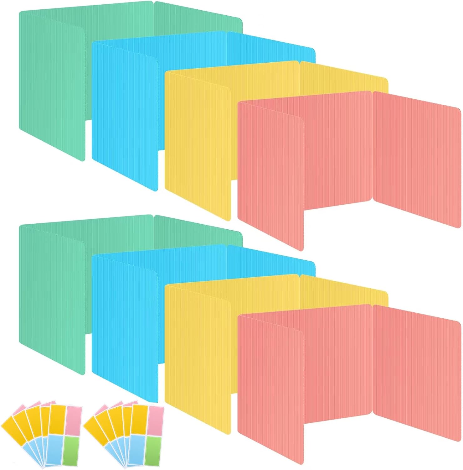 24 Pack Desk Privacy Panel Dividers for Classroom Testing Needs