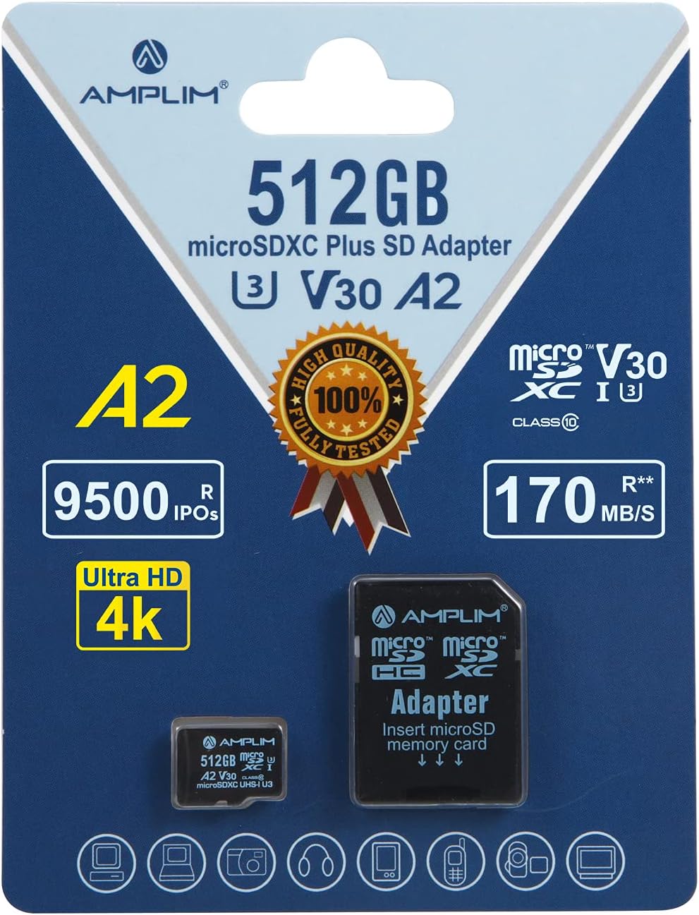 512GB Micro SD Card | Extreme 170MB/S | A2 Class 10 V30 UHS-I