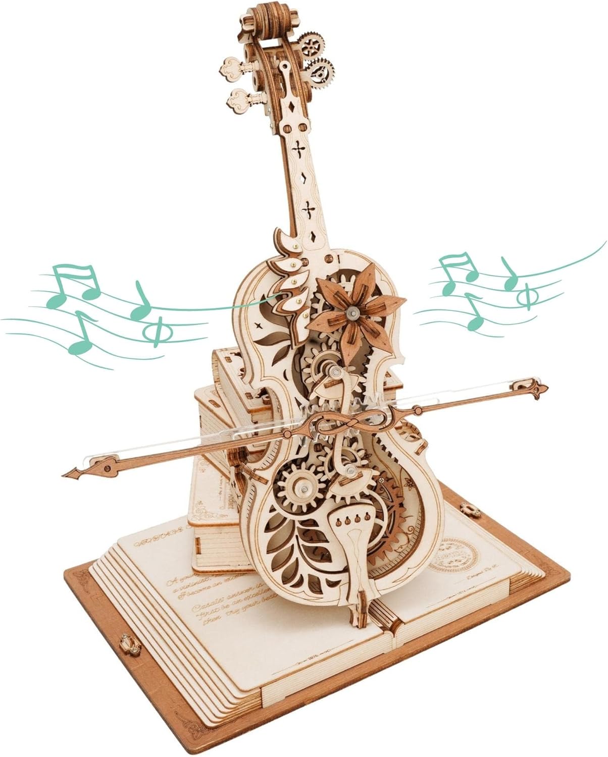 ROKR 3D Puzzles for Adults Vintage Cello Model Kit Gift