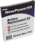 NP99sp NewPower99 Battery Replacement Kit for Garmin Nuvi 2757