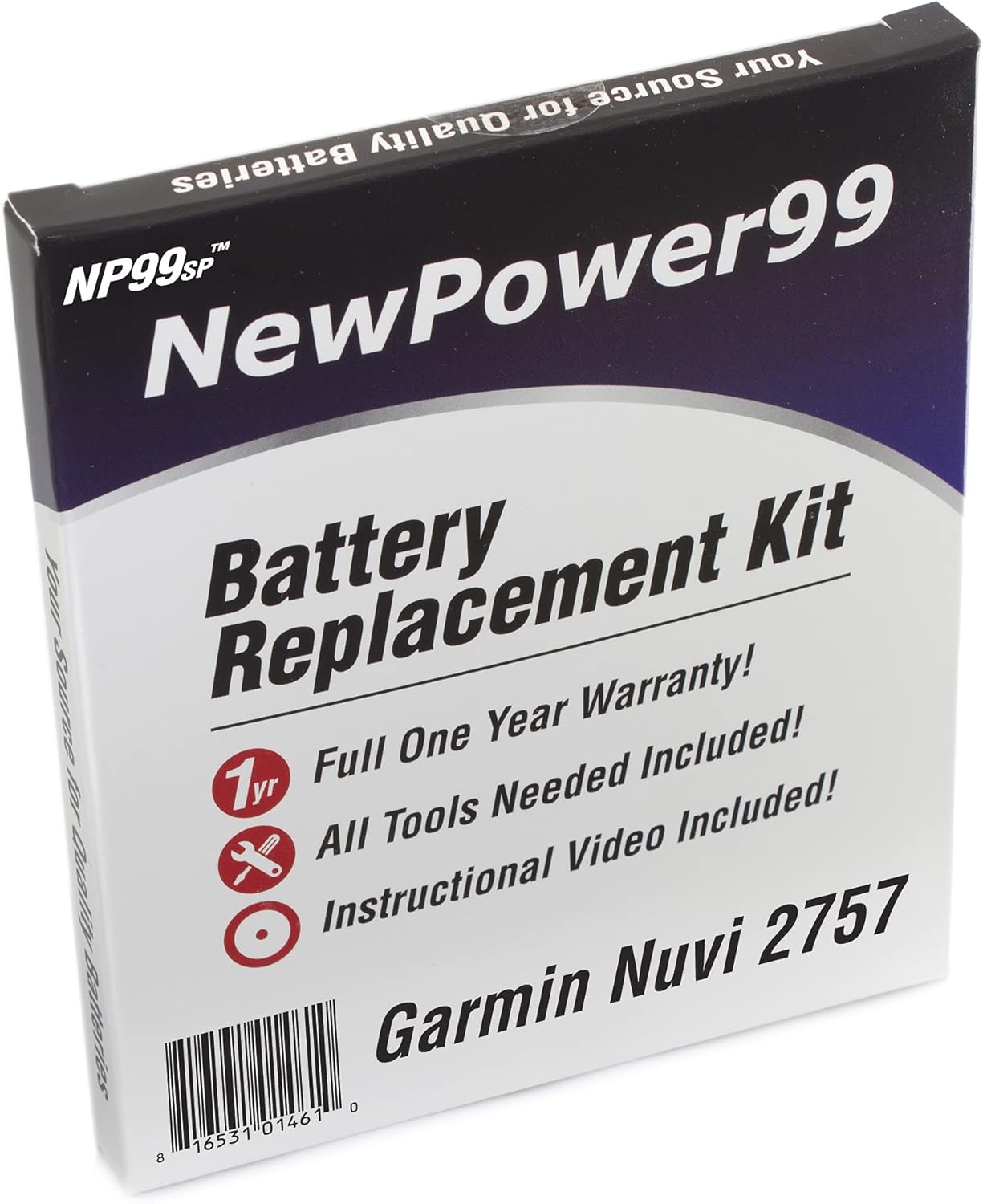 NP99sp Battery Replacement Kit for Garmin Nuvi 2757 - High Capacity