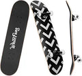 WhiteFang Complete Skateboard 31 x 7.8 in - Beginner Friendly Deck