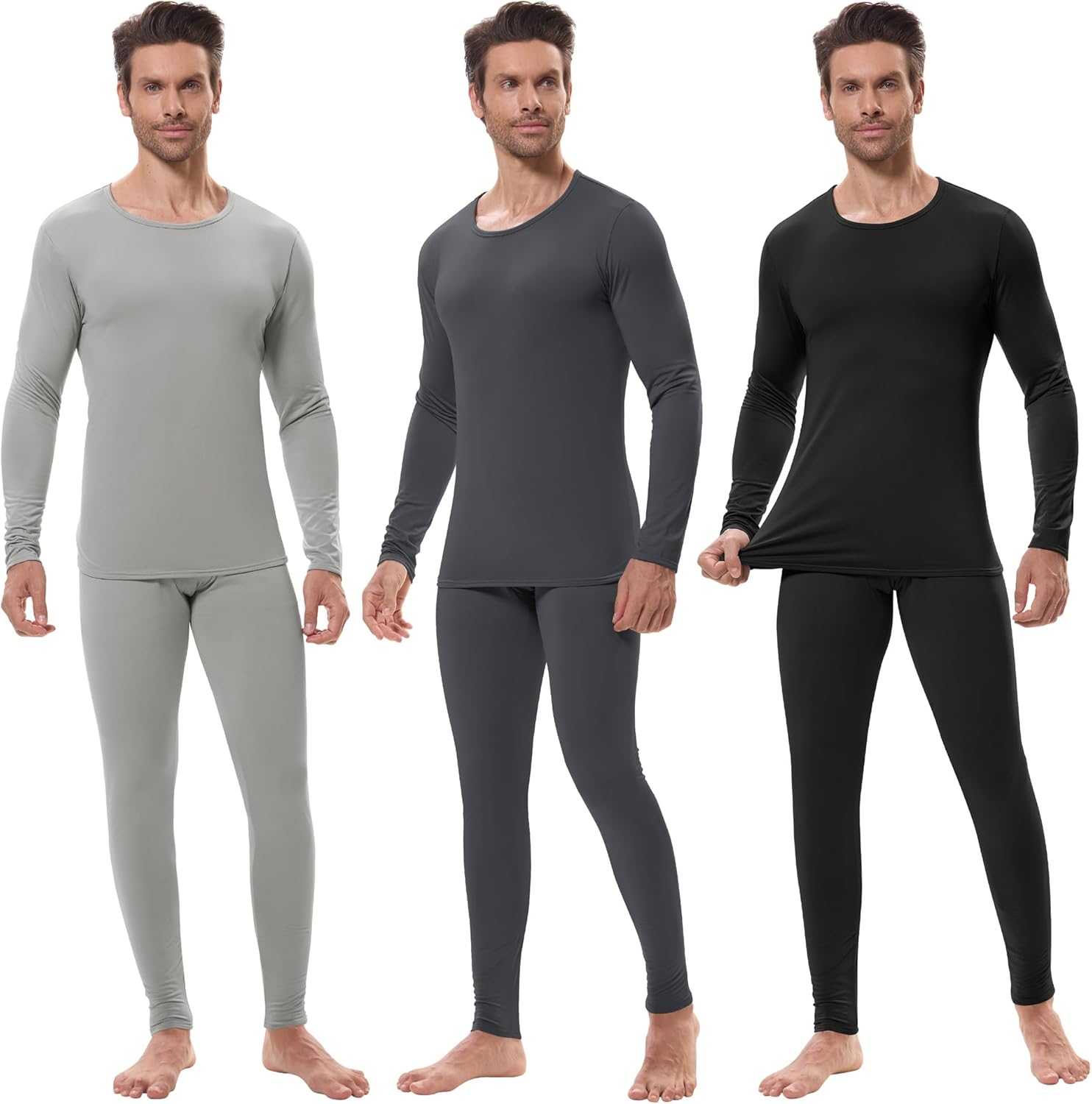 URATOT Men's Thermal Underwear Set for Cold Winter Comfort