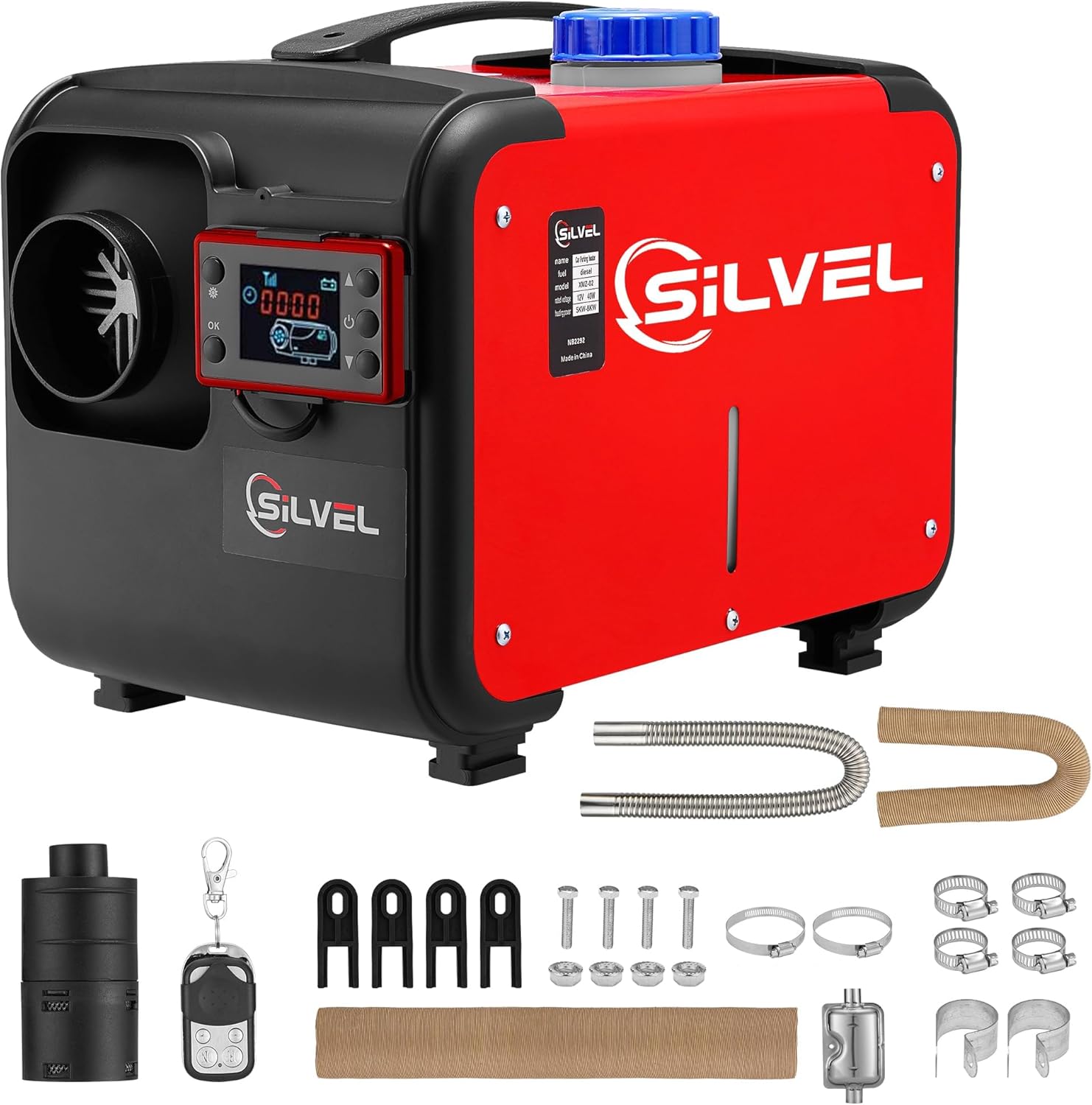 Compact 8KW SILVEL Diesel Heater - All-in-One Solution