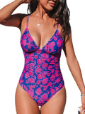 CUPSHE One Piece Swimsuit Tummy Control V Neck - Flattering Fit Waist