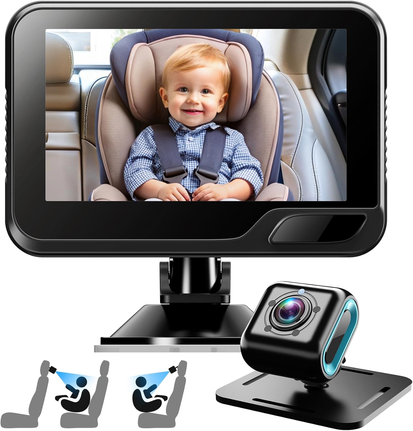 HD Night Vision Baby Car Mirror - Safe Driving for New Parents by Hocany