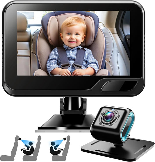 HD Night Vision Baby Car Mirror - Safe Driving for New Parents by Hocany