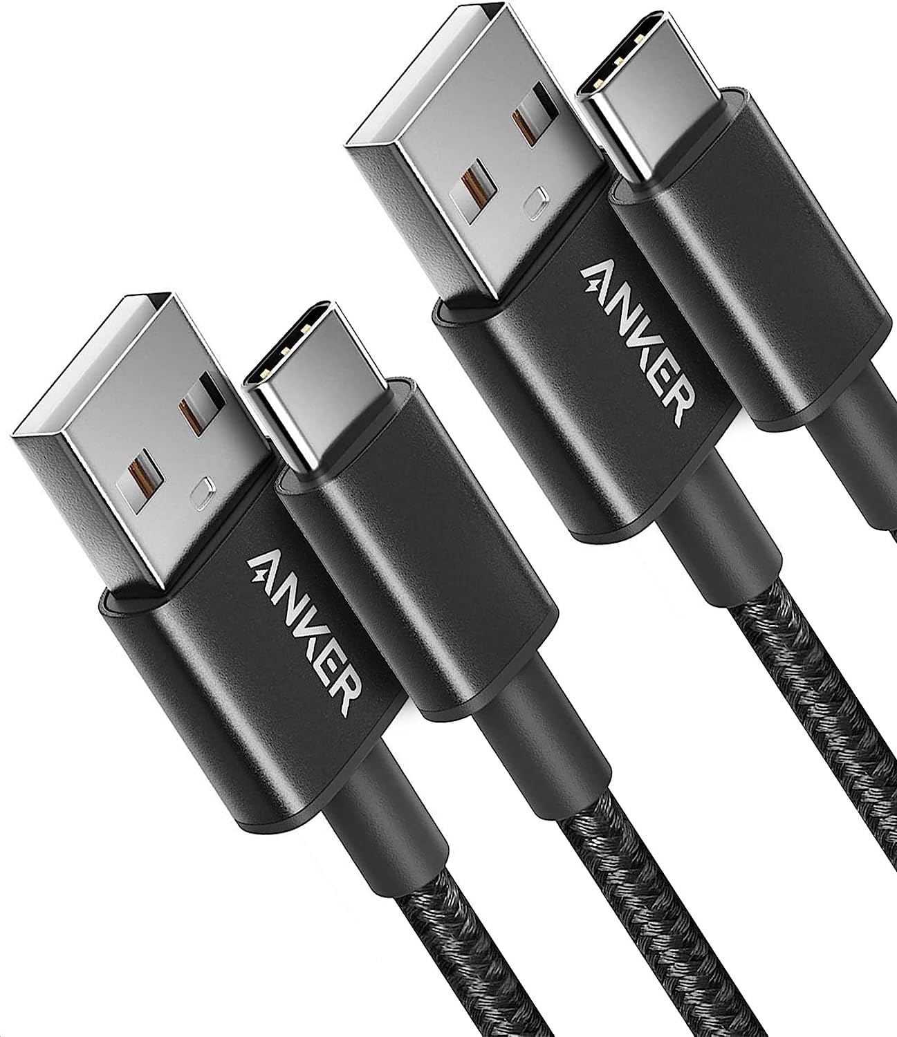 Fast Charge 2-Pack USB C Cable for Samsung, LG & More