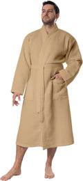 BAGNO MILANO Mens Waffle Robe - Turkish Cotton Comfort