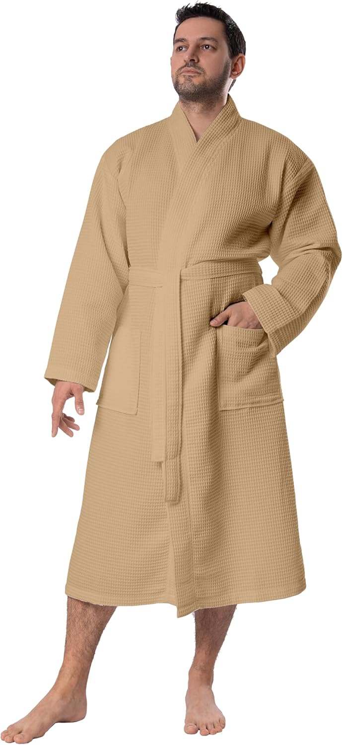 Waffle Robes For Men - Luxurious Turkish Cotton Bathrobes