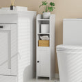 Homhedy Small Bathroom Storage Corner Floor Cabinet for Space