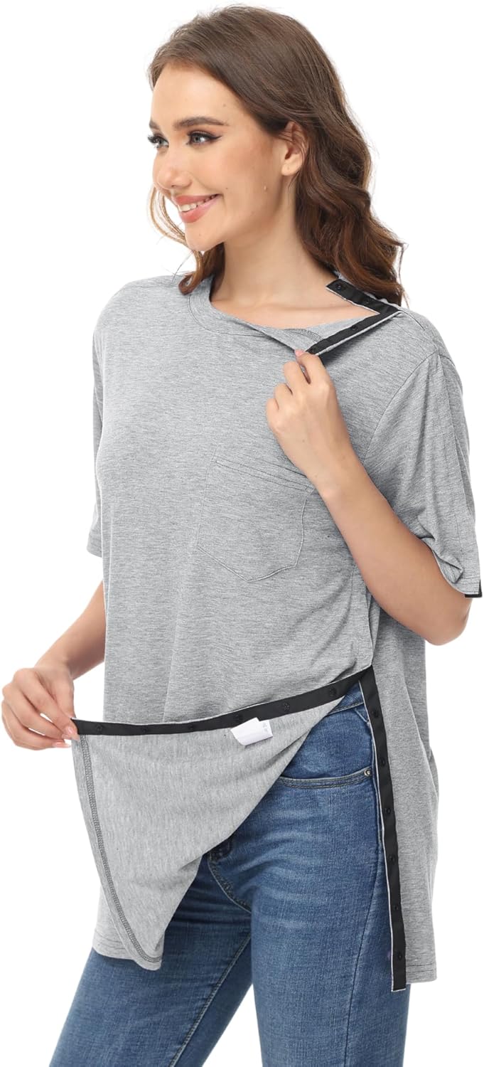 Unisex Post Shoulder Surgery Shirts for Recovery and Comfort