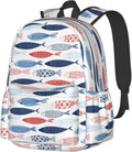 Ocean Fish Backpack School Bag Lightweight 16 in Daypack - Durable