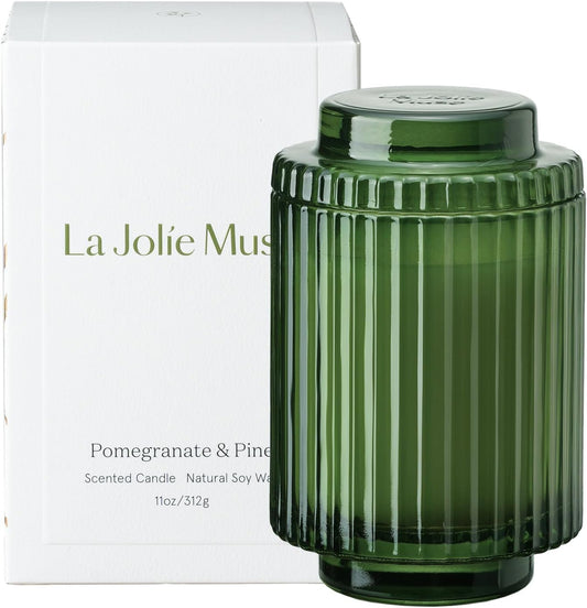 Pomegranate & Pine Candle - Luxury Soy Candles for Home