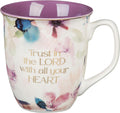 Trust in the Lord Ceramic Mug: Inspiring Scripture, Non-Toxic, 14 oz.