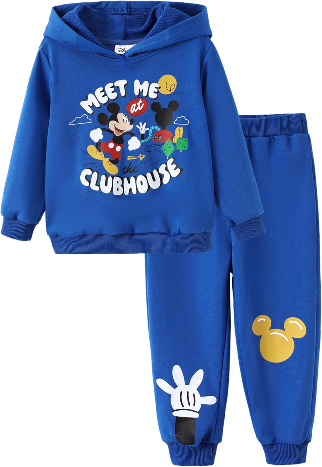 Disney Mickey Mouse Boys Pullover Hoodie & Jogger Pants Set