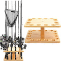 okkoCoin Fishing Rod Holders Floor Stand - Holds up to 16 Rods