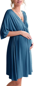 Ekouaer 3 in 1 Maternity Nursing Dress - Comfortable Nursing & Labor