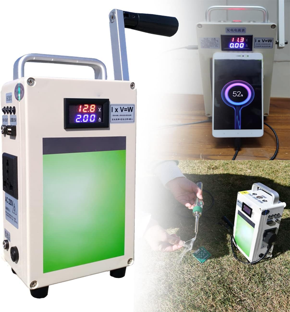 Portable Hand Crank Generator: Power Anywhere!