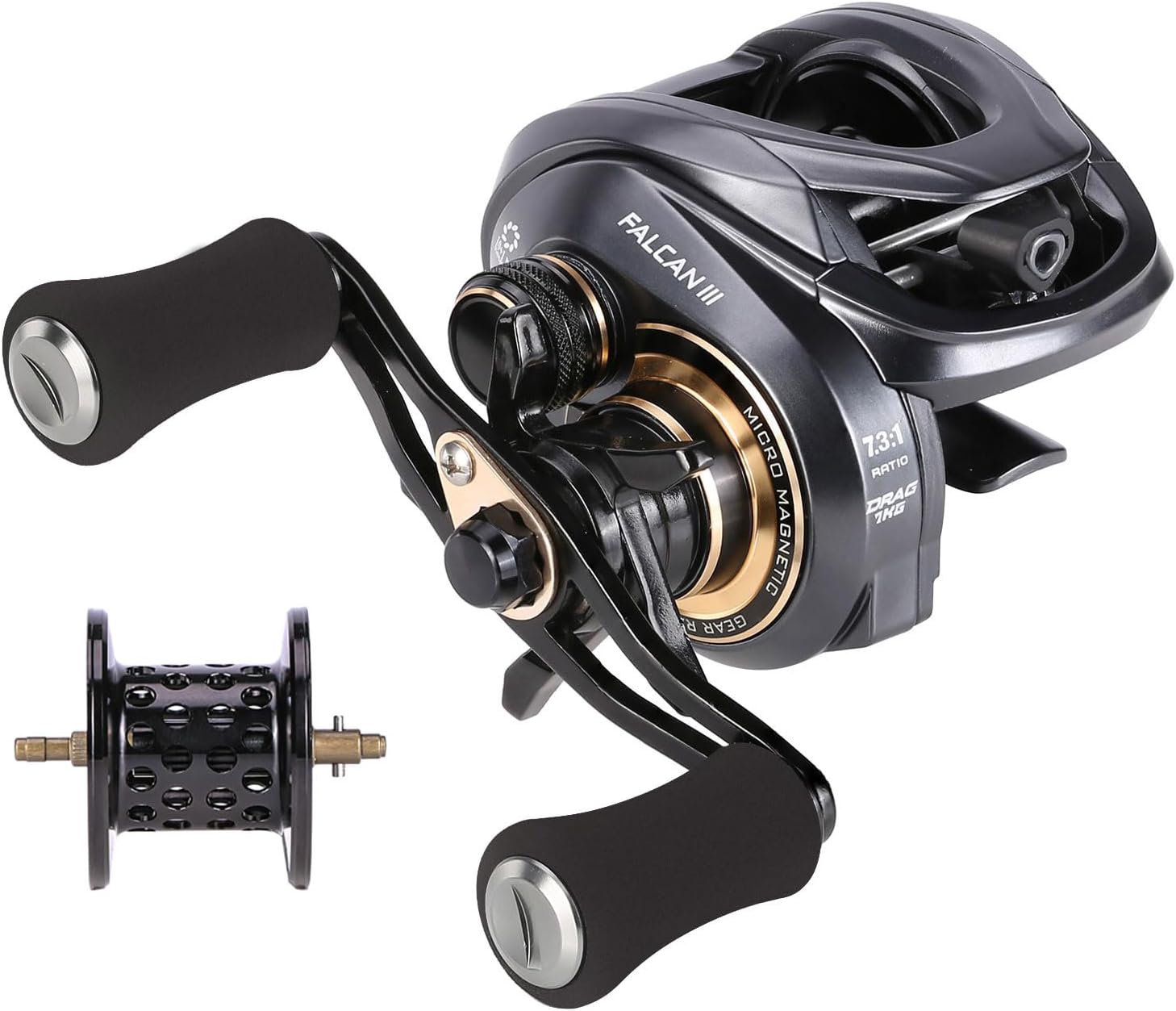 Seaknight FALCAN III Baitcasting Reel - Ultra-Light 6.3oz, 10+1 Bearings