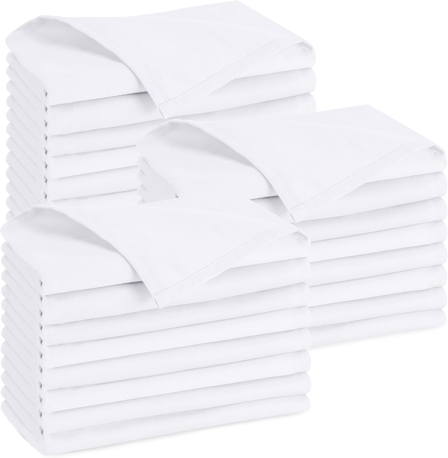 Utopia Kitchen White Cloth Napkins - 288 Pack, 18x18 Inch