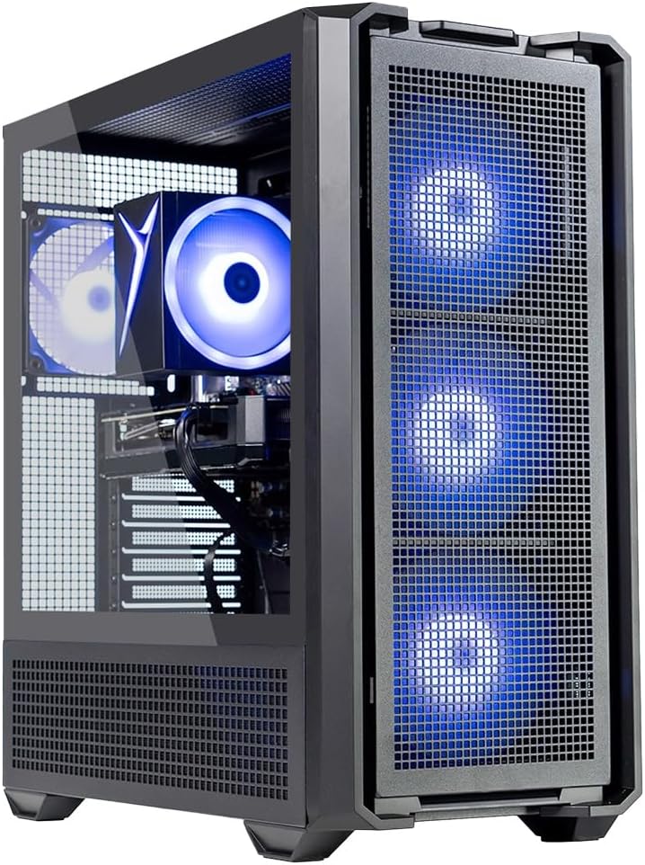 Skytech Gaming Edge Desktop PC with Ryzen 5 5500 and RX 9060XT