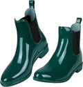 Evshine Women's Short Ankle Rain Boots Lightweight Chelsea Style