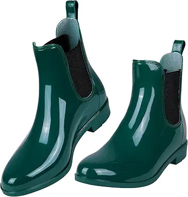 Evshine Women's Short Ankle Rain Boots for Stylish Comfort