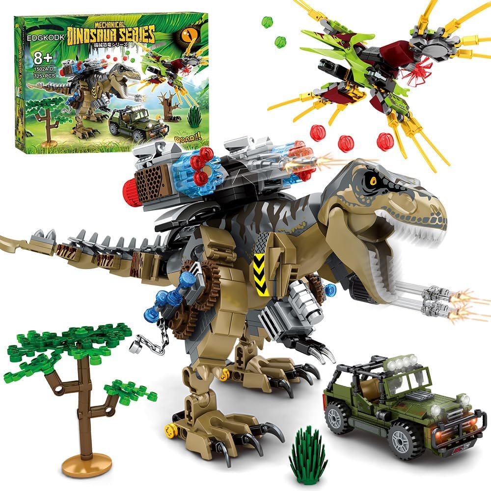 Mesiondy Building Blocks Toys Set - 725 Pcs Dinosaur Park