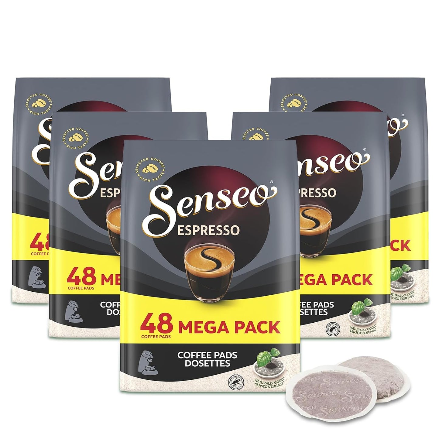 Senseo Espresso Dark Roast Coffee Pods for Bold Flavor Lovers