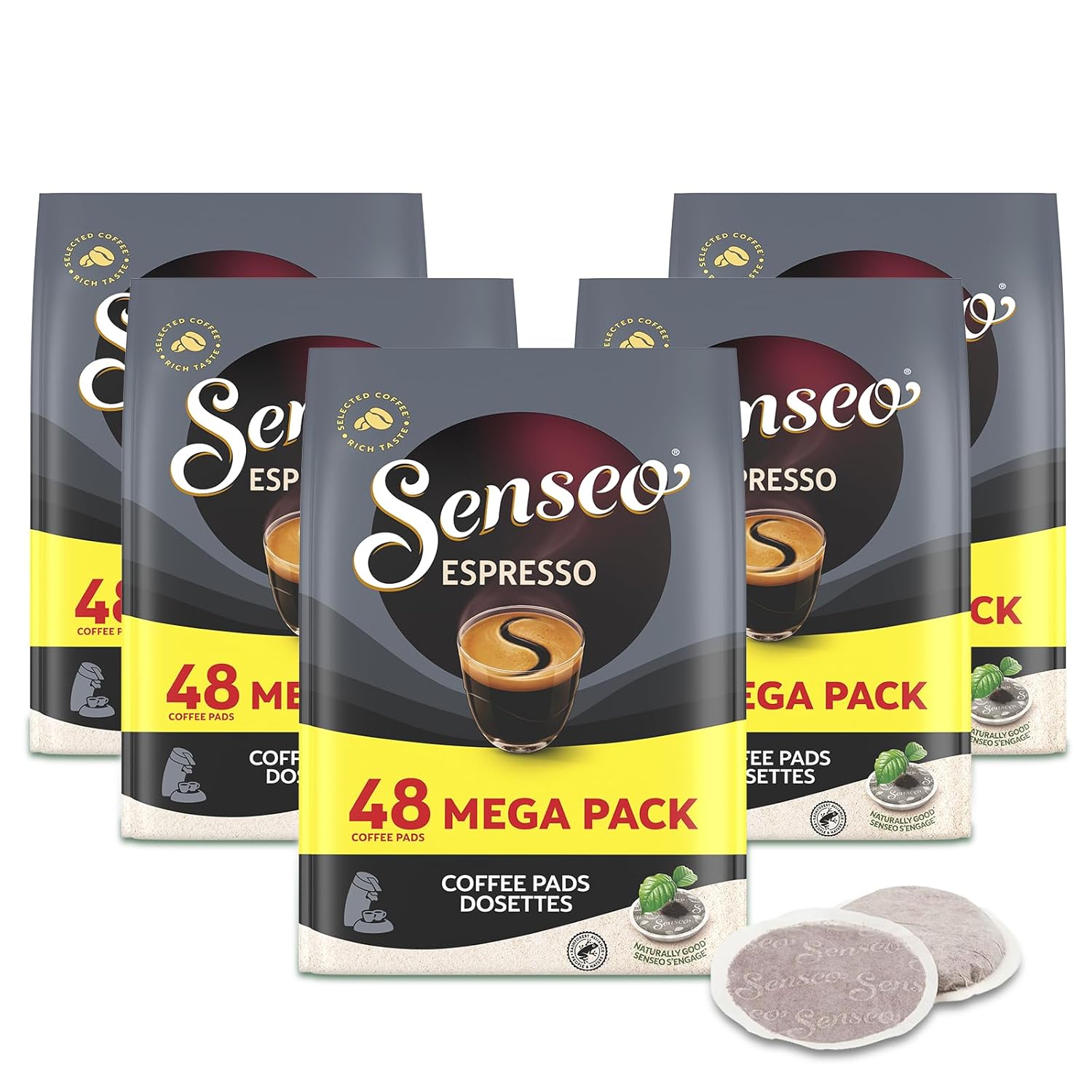 Senseo Espresso Dark Roast Coffee Pods for Bold Flavor Lovers