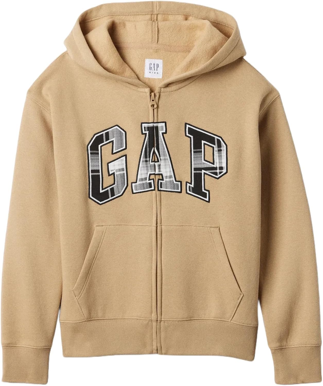 GAP Boys' Cozy Logo Hoodie - Full Zip Warmth