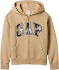 GAP Boys' Logo Hoodie Full Zip Sweatshirt for Stylish Comfort