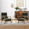 Mid Century Modern Accent Chair Set of 2 - High Back Reading Armchair