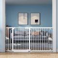 Extra Wide Baby Gate with Door 61.3-65.2 in Pressure Mounted - Auto